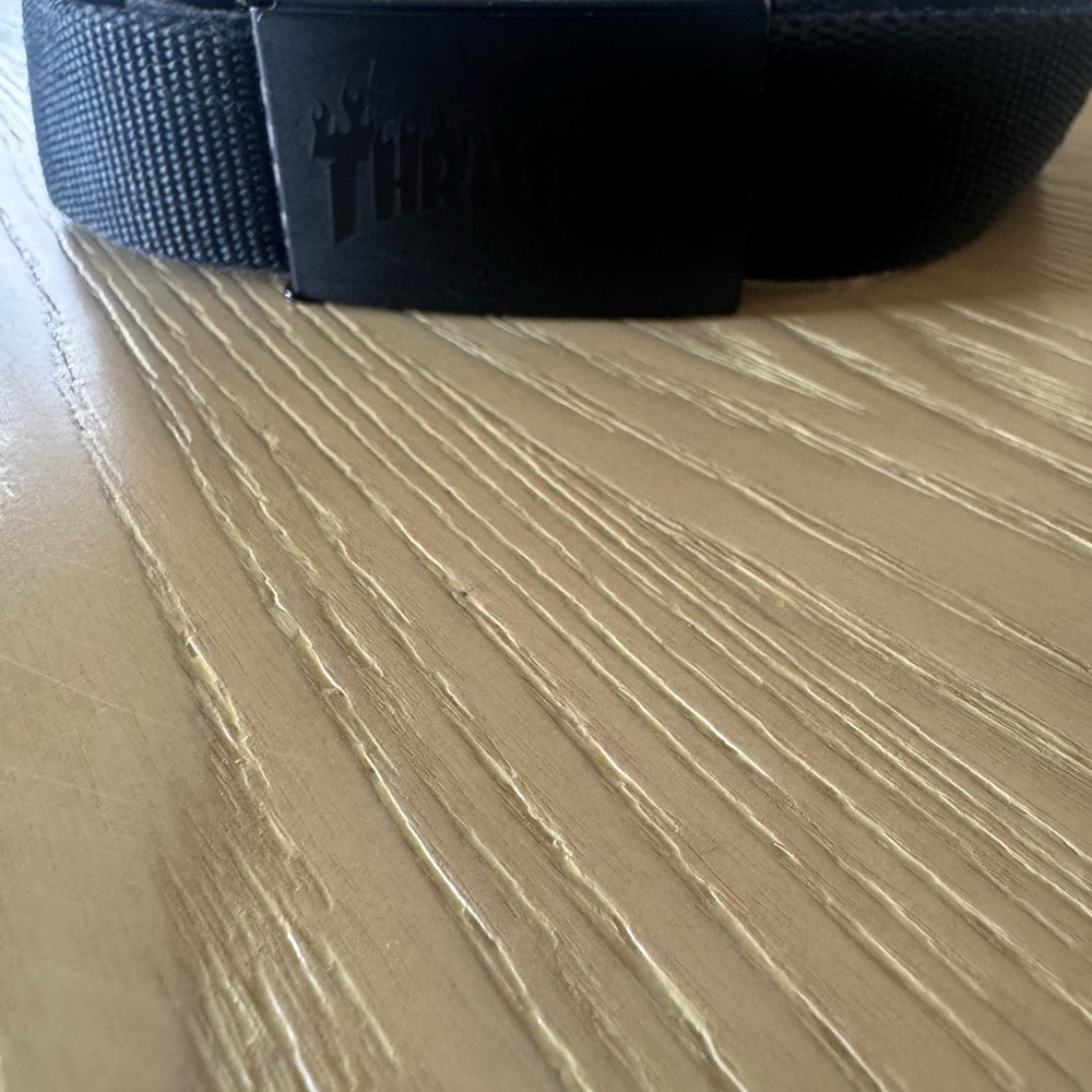 Thrasher Black Logo Belt